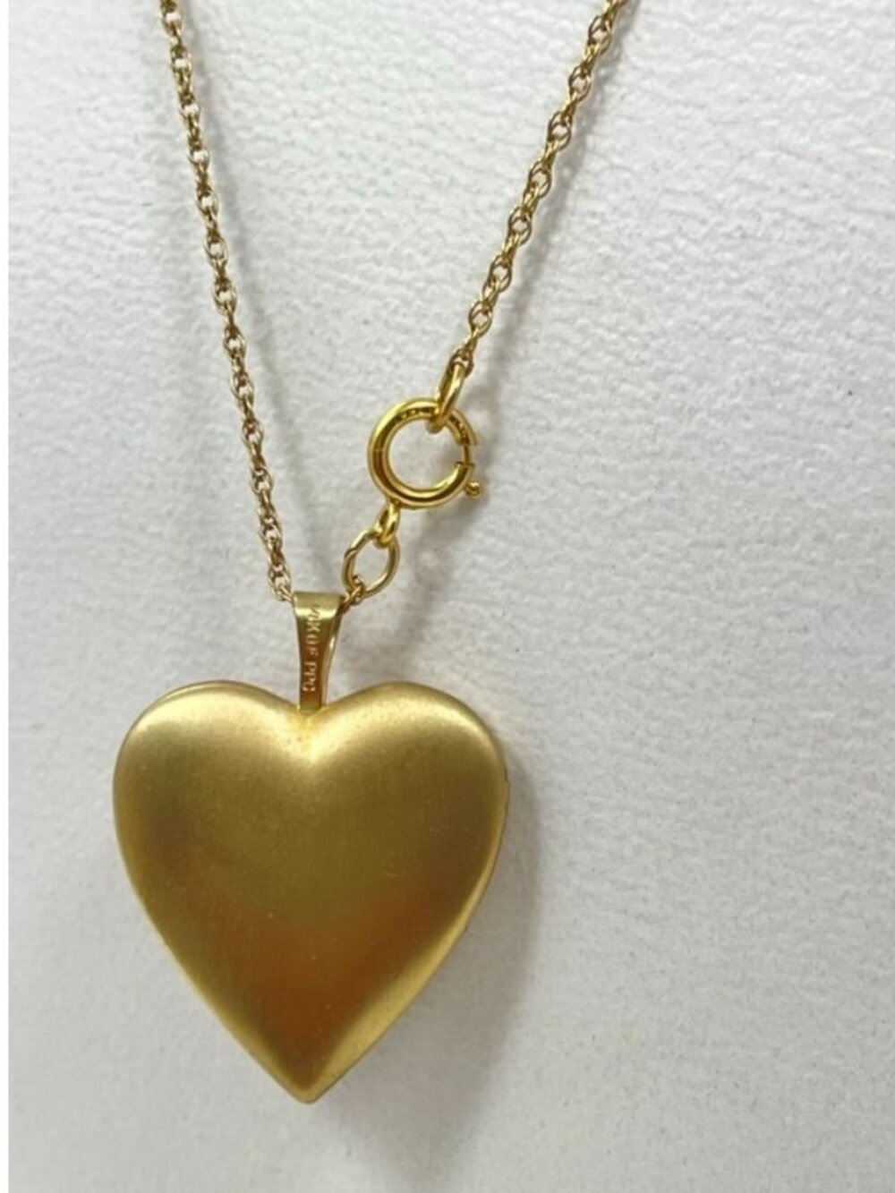 Vintage Princess Pride Creations PPC 14K Gold Filled Heart Locket Necklace - Picture 5 of 8